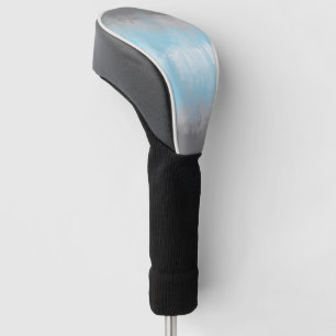 Grungy Glitchy Funky Abstract Demiboy Pride Flag Golf Head Cover