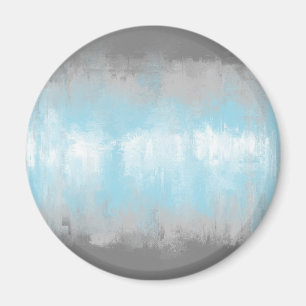Grungy Glitchy Funky Abstract Demiboy Pride Flag Magnet
