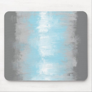 Grungy Glitchy Funky Abstract Demiboy Pride Flag Mouse Mat