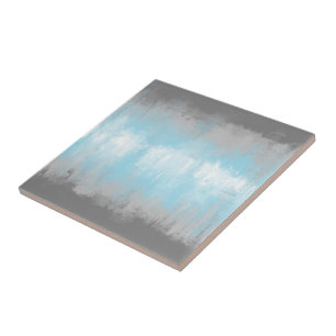 Grungy Glitchy Funky Abstract Demiboy Pride Flag Tile