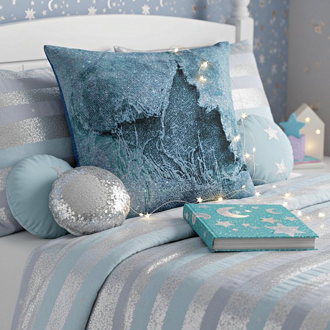 grungy glitter denim cushion (Creator Uploaded)