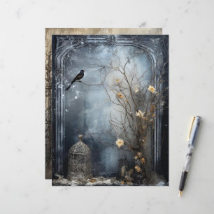 Grungy Gothic Winter Paper Craft Cardstock