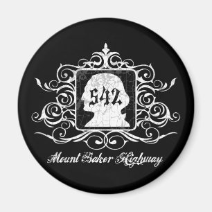 Grungy Graphic Hwy 542 Magnet