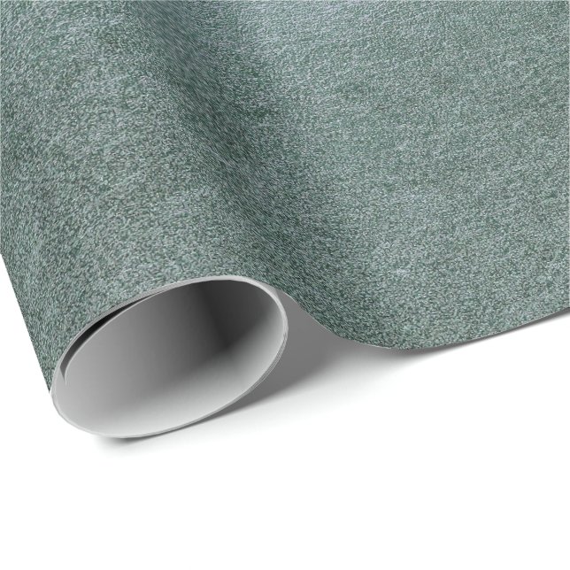 Grungy Gray Teal Graphite Glass Ice Vip Wrapping Paper (Roll Corner)