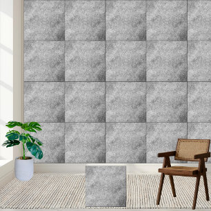 Grungy Grey Concrete Texture Ceramic Tile