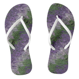Grungy Groovy Funky Trippy Genderqueer Pride Flip Flops