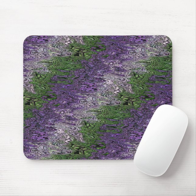 Grungy Groovy Funky Trippy Genderqueer Pride Mouse Mat (With Mouse)