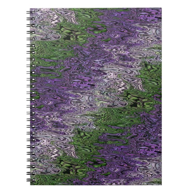 Grungy Groovy Funky Trippy Genderqueer Pride Notebook (Front)