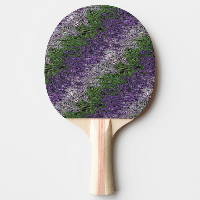Grungy Groovy Funky Trippy Genderqueer Pride Ping Pong Paddle (Front)
