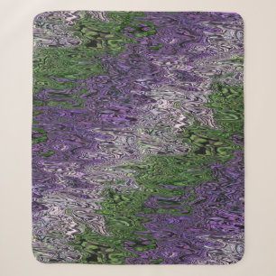 Grungy Groovy Funky Trippy Genderqueer Pride Sherpa Blanket
