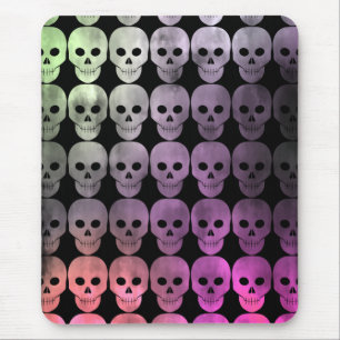 Grungy Halloween skulls Mouse Mat