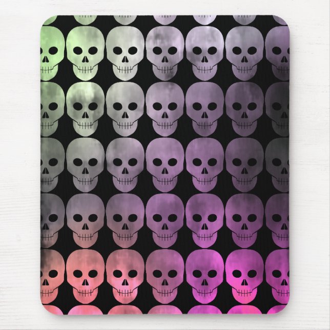 Grungy Halloween skulls Mouse Mat (Front)