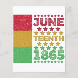 Grungy Juneteenth, Freedom of Black people Flyer