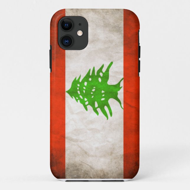 Grungy Lebanon Flag Case-Mate iPhone Case (Back)