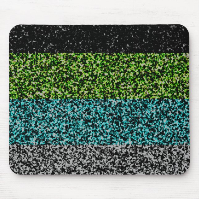 Grungy Noisy Abstract Quoiromantic Pride Flag Mouse Mat (Front)