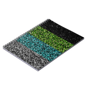 Grungy Noisy Abstract Quoiromantic Pride Flag Notebook