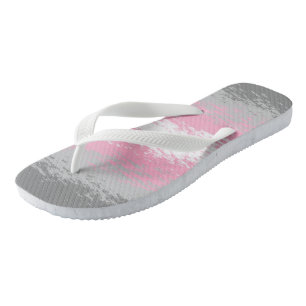 Grungy Noisy Grainy Abstract Demigirl Pride Flag Flip Flops