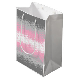 Grungy Noisy Grainy Abstract Demigirl Pride Flag Medium Gift Bag