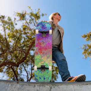 Grungy Rainbow  Skateboard