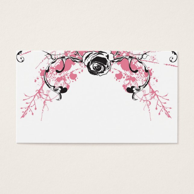 Grungy rose Profile Card (Front)
