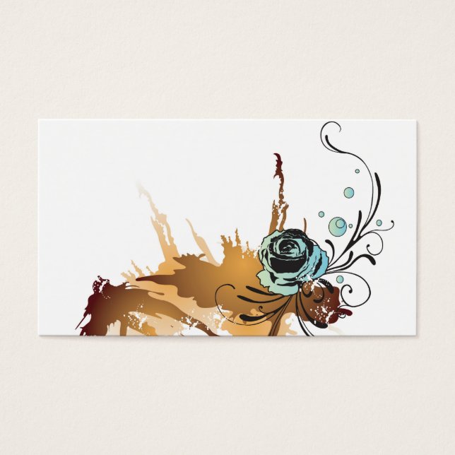 Grungy rose Profile Card (Front)