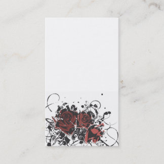 Grungy roses Business Card