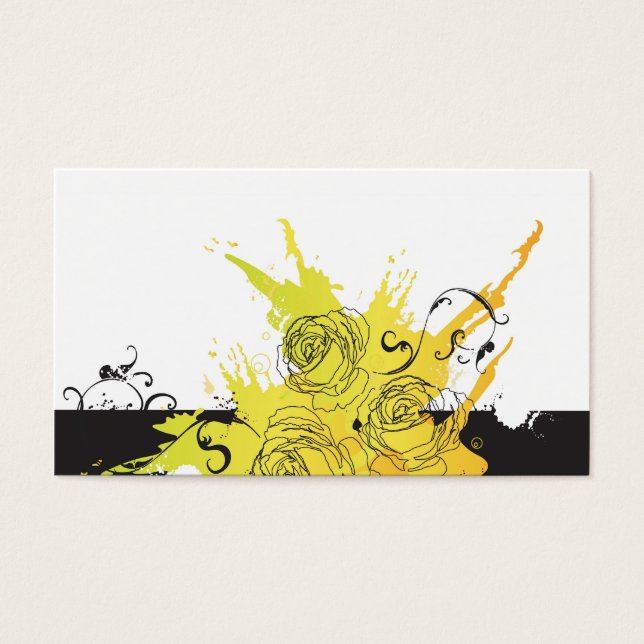 Grungy roses Profile Card (Front)