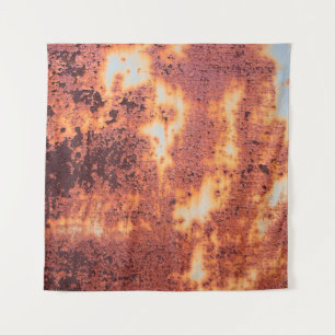 Grungy rusty metal backgroundabstract, aged, backg tapestry