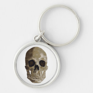 Grungy Skull Key Ring