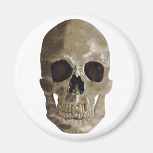 Grungy Skull Magnet