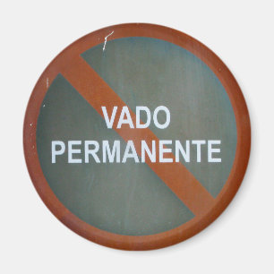 Grungy Street Sign Magnet