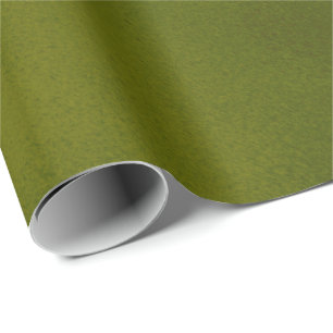 Grungy Styled Smudge Dark Green Wrapping Paper