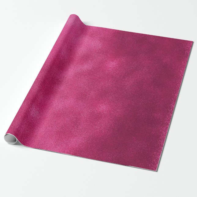 Grungy Styled Smudge Hot Pink Wrapping Paper (Unrolled)