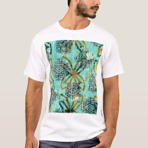 Grungy Tribal: Ethnic Rug Motif T-Shirt