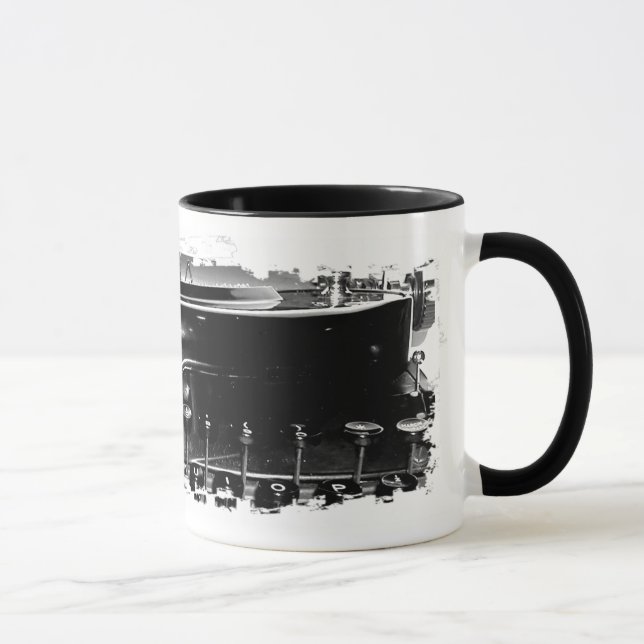 Grungy Typewriter Mug (Right)