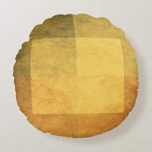 grungy watercolor-like graphic abstract 2 round cushion