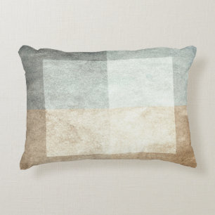 grungy watercolor-like graphic abstract decorative cushion