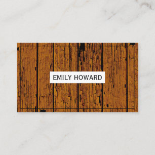 Grungy Wood Grain Business Card