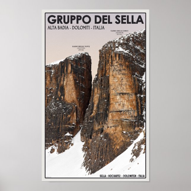 Gruppo del Sella - Nove and Dieci Poster (Front)