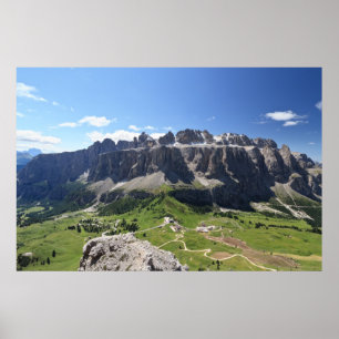 Gruppo Sella and passo Gardena Poster
