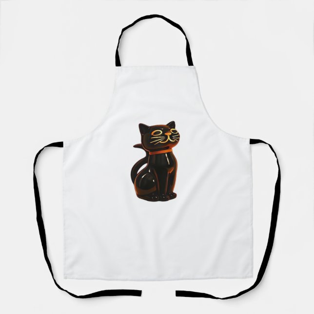 Grusel Cat Halloween Gift Classic T-Shirt Apron (Front)