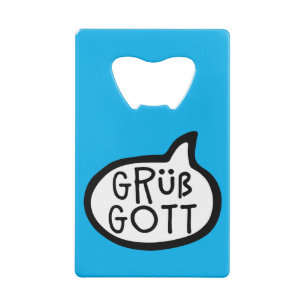 Grüß Gott German Bavarian Hello Speech Bubble