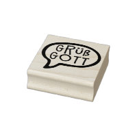 Grüß Gott, German, Bavarian Hello Speech Bubble