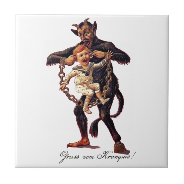 Gruss vom (Greetings From) Krampus Tile (Front)