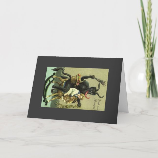 Gruss Vom Krampus Holiday Card (Front)