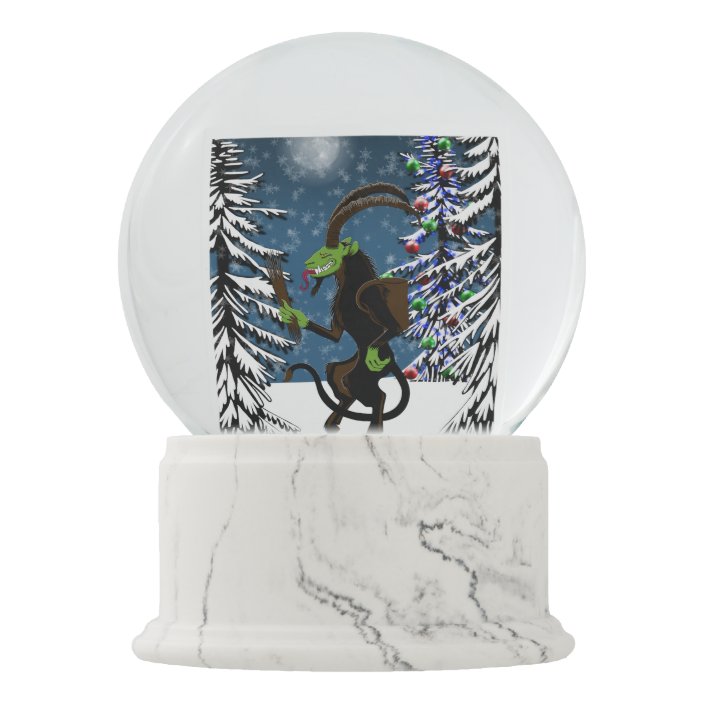 Gruss vom Krampus Snow Globe Zazzle.co.uk