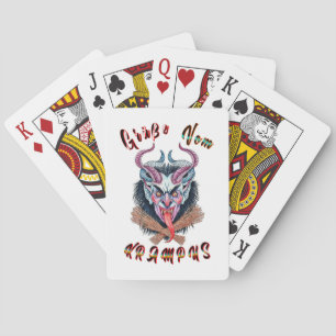 Grüße Vom Krampus Yule Devil December Krampusnacht Playing Cards