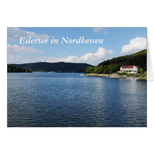 Grußkarte Edersee in Nordhessen