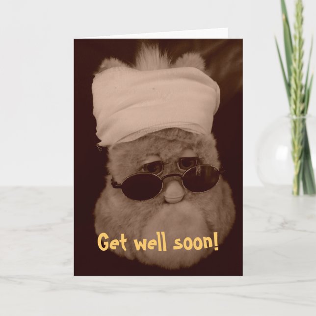 Grusskarte "Get well soon!" Card (Front)