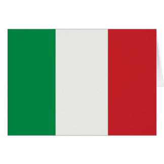Grußkarte mit Italien Fahne